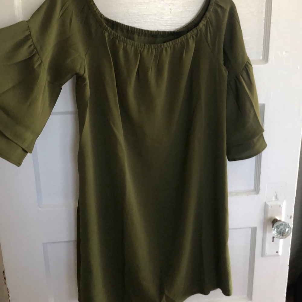 Off the shoulder dress from Shein.